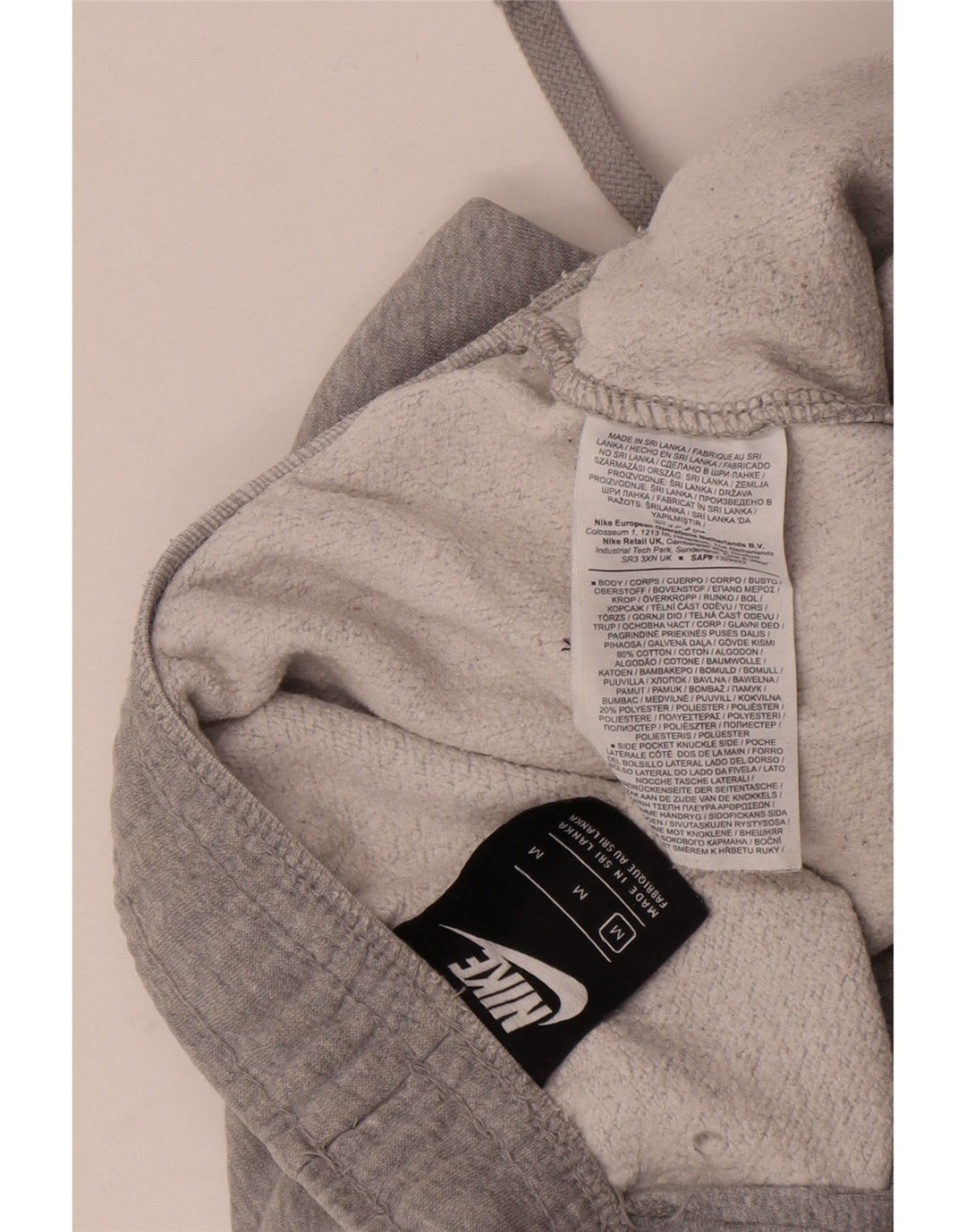 Nike Damen-Trainingshose, UK 14, mittelgrau gefleckte Baumwolle