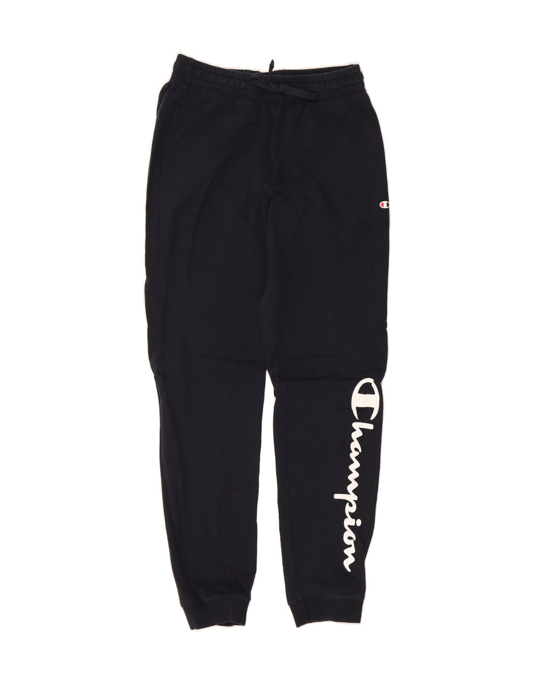 CHAMBERS Mens Graphic Tracksuit Trousers Joggers Small  Navy Blue Vintage Chambers and Second-Hand Chambers from Messina Hembry 