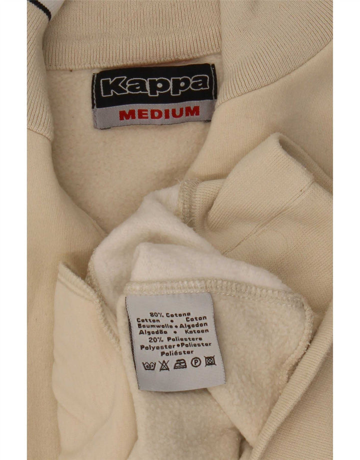 Kappa Damen-Sweatshirt mit Reißverschluss am Hals, UK 14, Mittelbeige, Farbblock