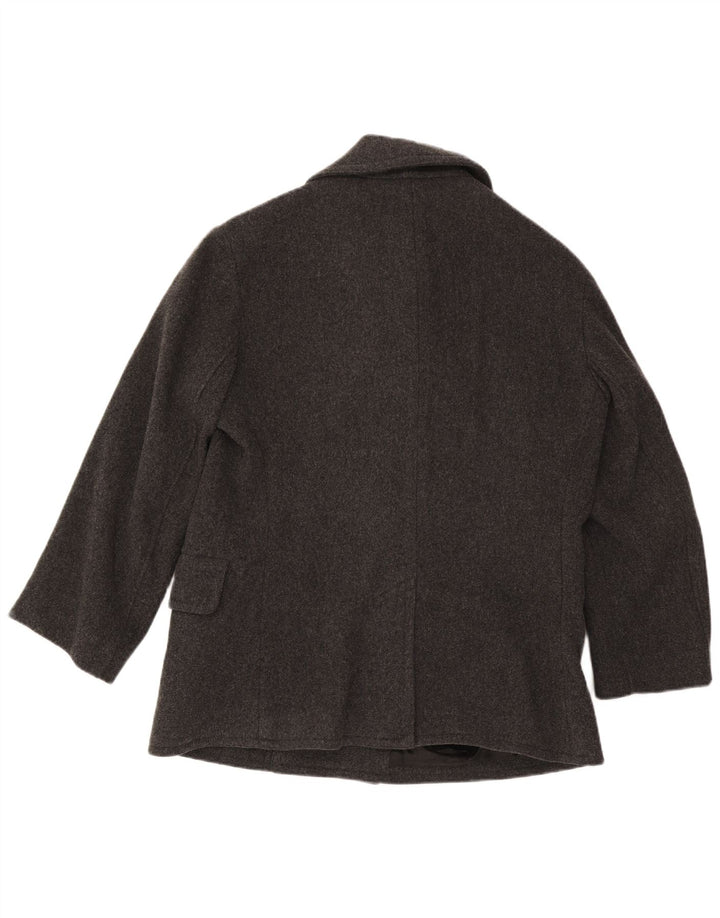 Polo Ralph Lauren Herren Pea Coat UK 40 Große graue Wolle