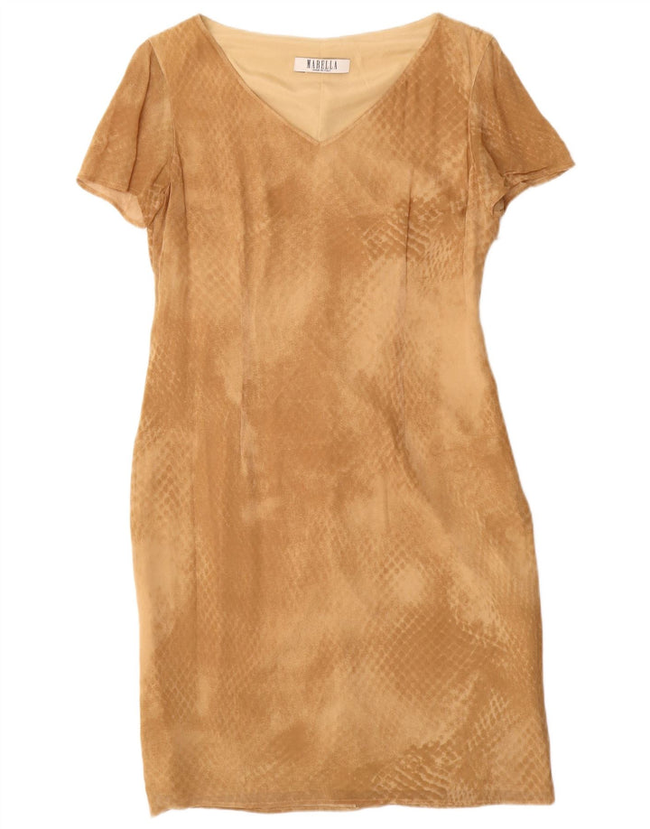Marella Damen 2-teiliges Set IT 42 Mittelbeige Viskose mit Animal-Print