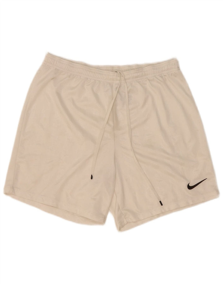 Nike Herren-Sportshorts, groß, aus weißem Polyester