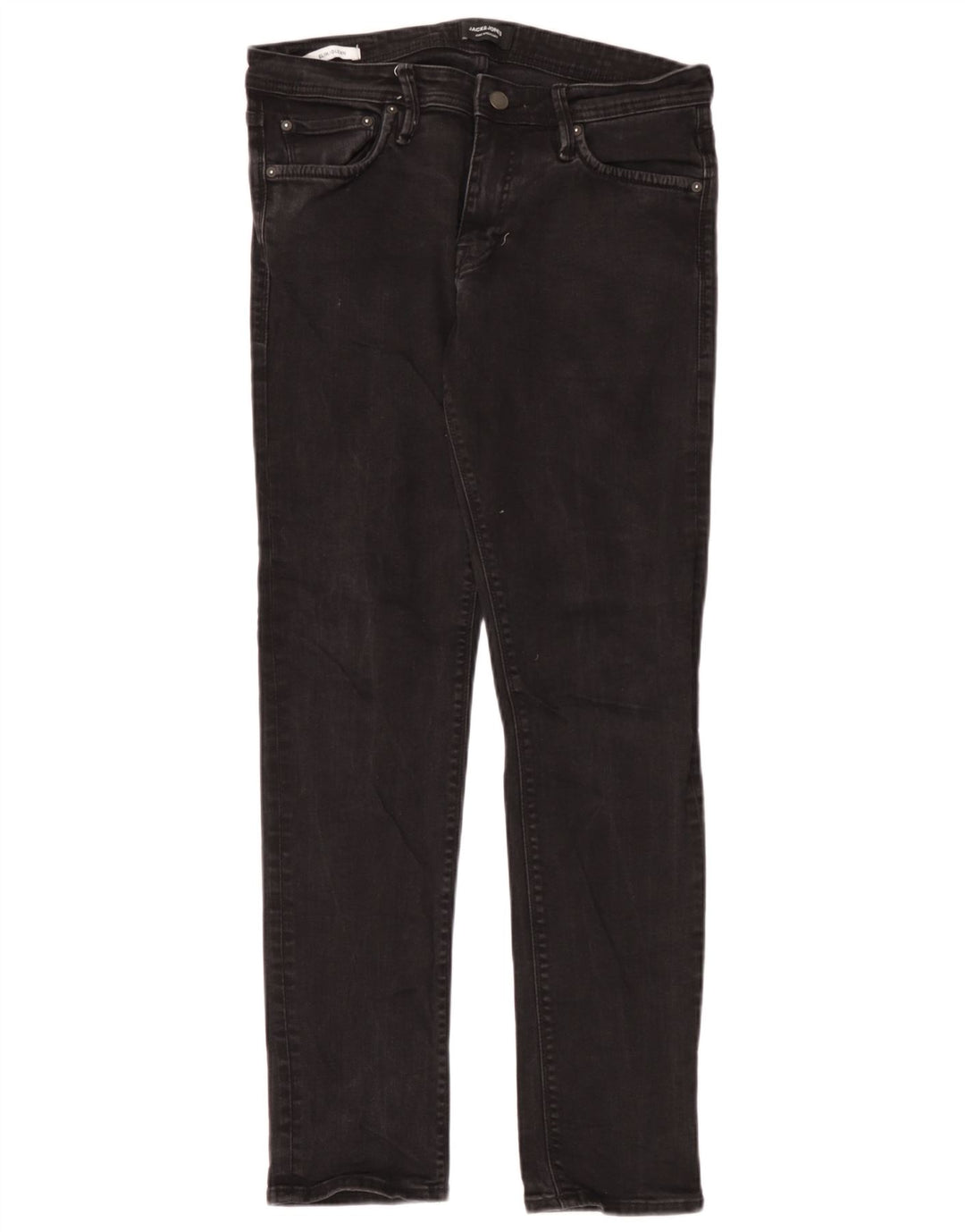 Jack & Jones Herren GLENN Slim Jeans W33 L32 Schwarze Baumwolle