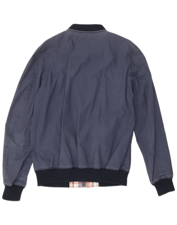 Tommy Hilfiger Herren Bomberjacke UK 38 Medium Navy Blue Colourblock