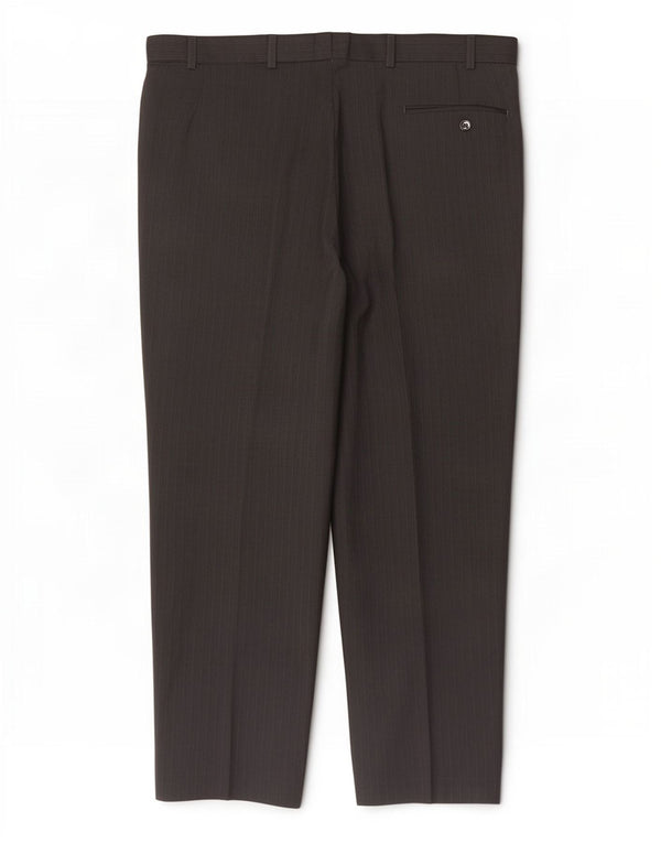 Gerade Herren-Anzughose von Marks & Spencer, W38, L31, graue Nadelstreifen