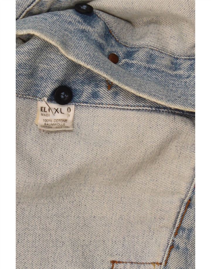 El Charro Herren Jeansjacke UK 42 XL Blaue Baumwolle