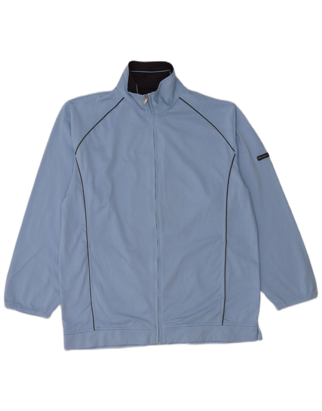 CHAMPION Herren-Trainingsanzug-Top-Jacke, großes blaues Polyester