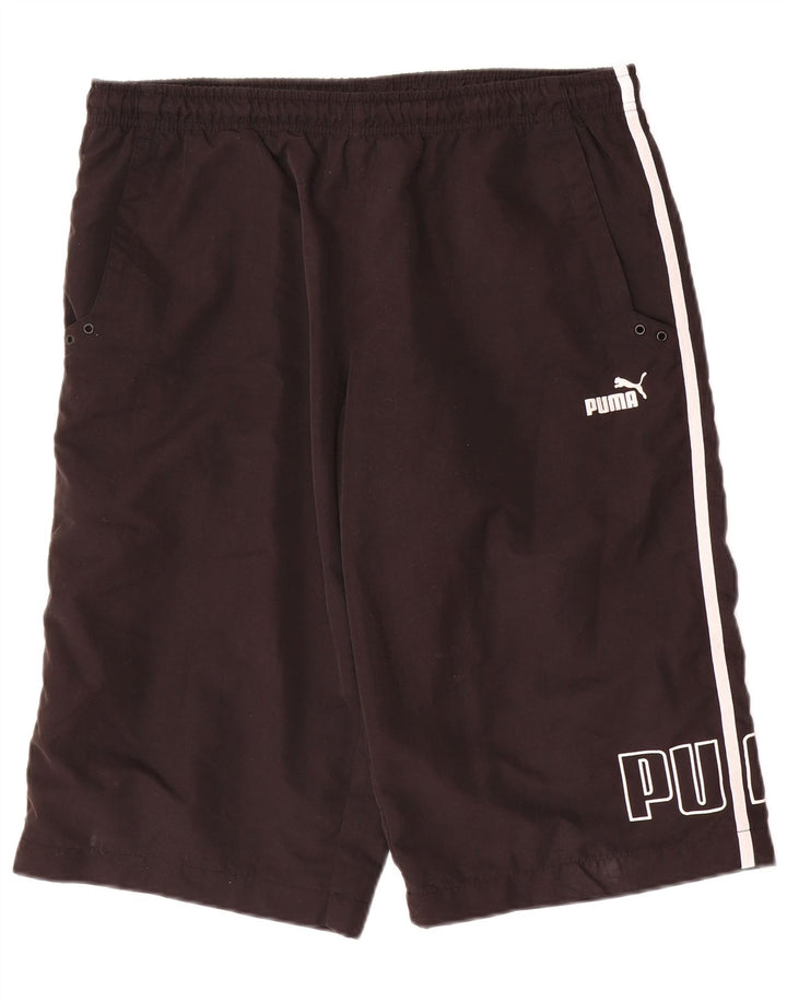 Puma Herren Graphic Bermuda Sport Shorts Medium Schwarz