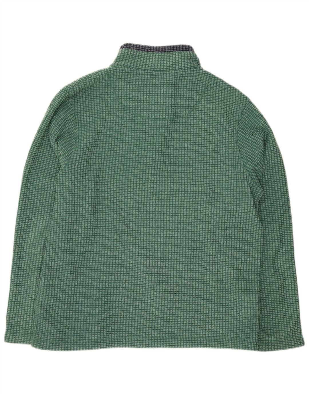Weird Fish Herren-Fleecepullover mit Reißverschluss am Hals, XL, grünes Polyester