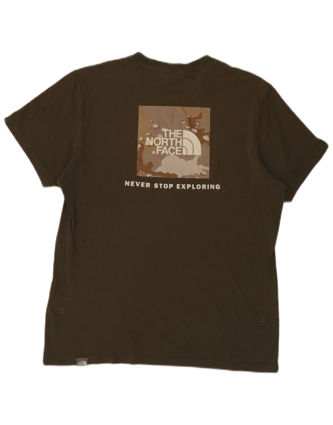 The North Face Herren-T-Shirt mit Grafik, mittlere Khaki-Baumwolle