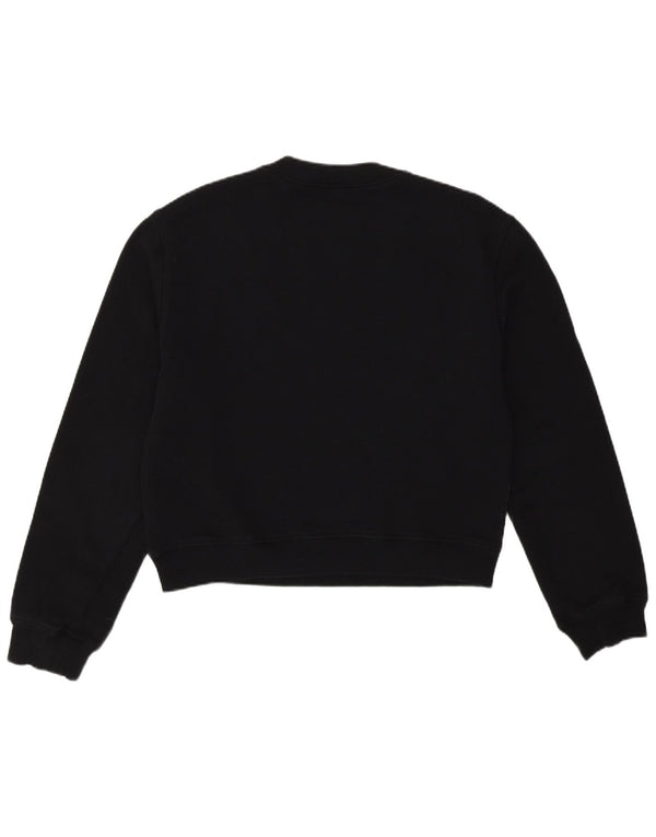 Moschino Damen-Sweatshirt in Übergröße, Gr. 6, XS, Schwarz, Baumwolle