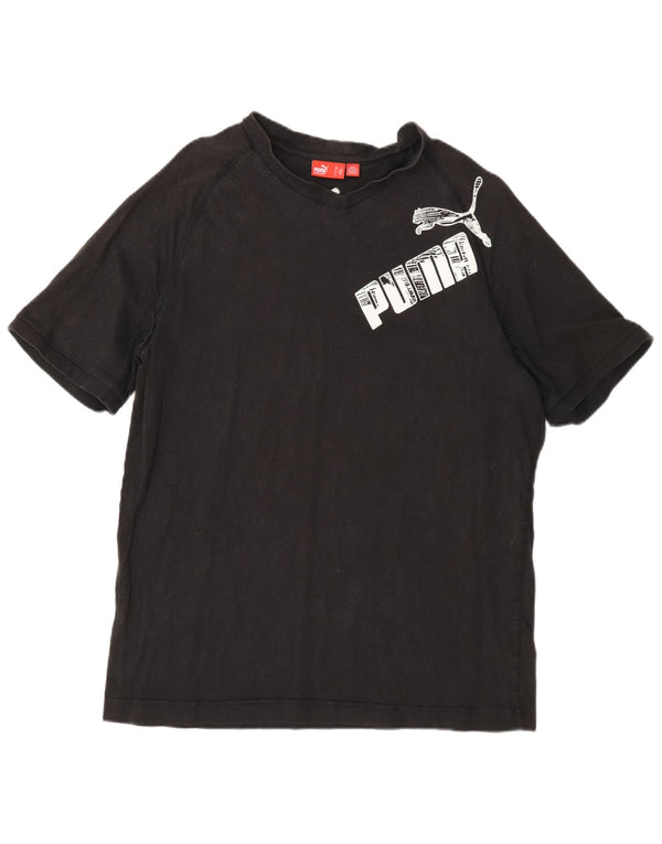 Puma Herren Grafik T-Shirt Top Large Grau