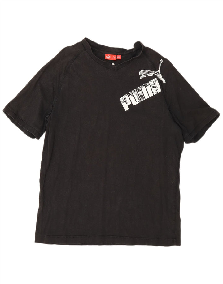 Puma Herren Grafik T-Shirt Top Large Grau
