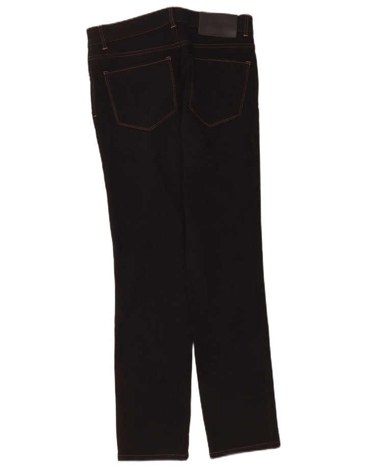 Massimo Dutti Damen Slim Jeans EU 38 Small W28 L30 Schwarze Baumwolle