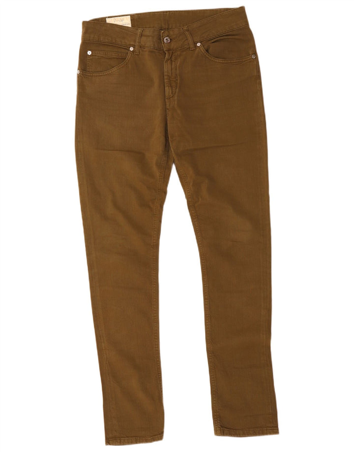 Vintage Damen Slim Jeans W32 L31 Braune Baumwolle