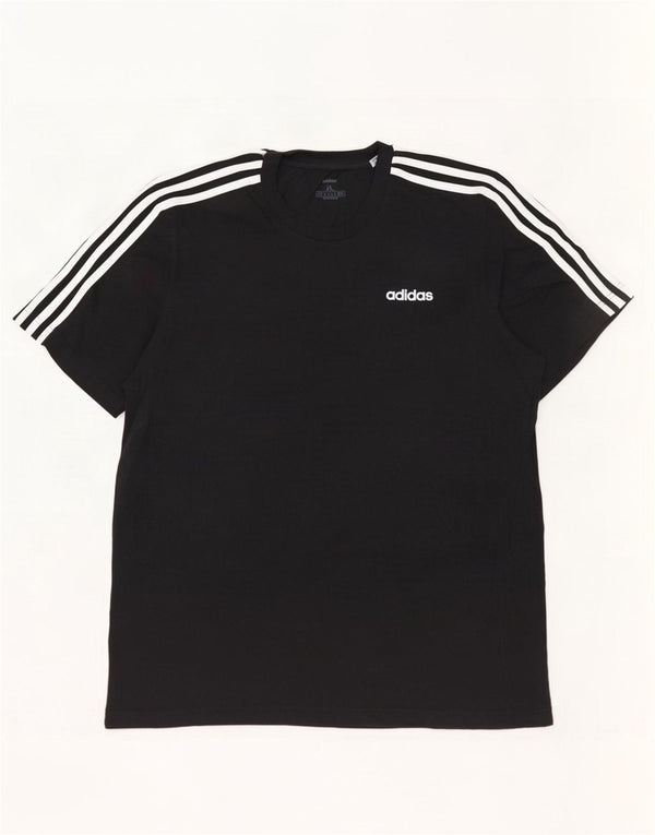 Adidas Herren T-Shirt Top XL Schwarz Baumwolle