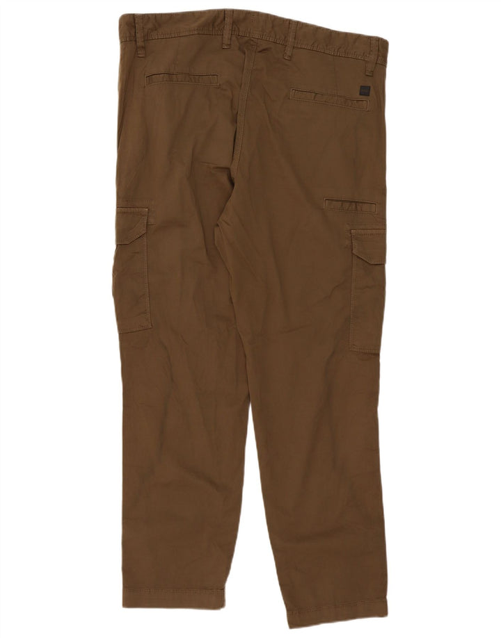 Hugo Boss Herren Slim Cargohose W36 L29 Khaki Baumwolle