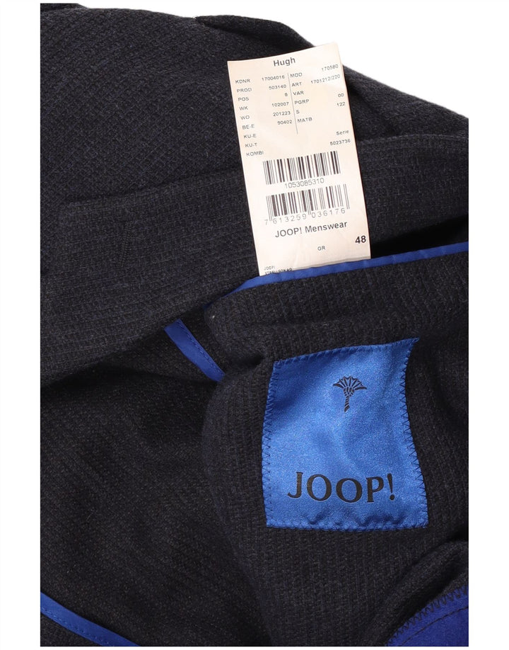 Joop Herren-Blazer mit 2 Knöpfen, IT 48, mittelmarineblaue Baumwolle
