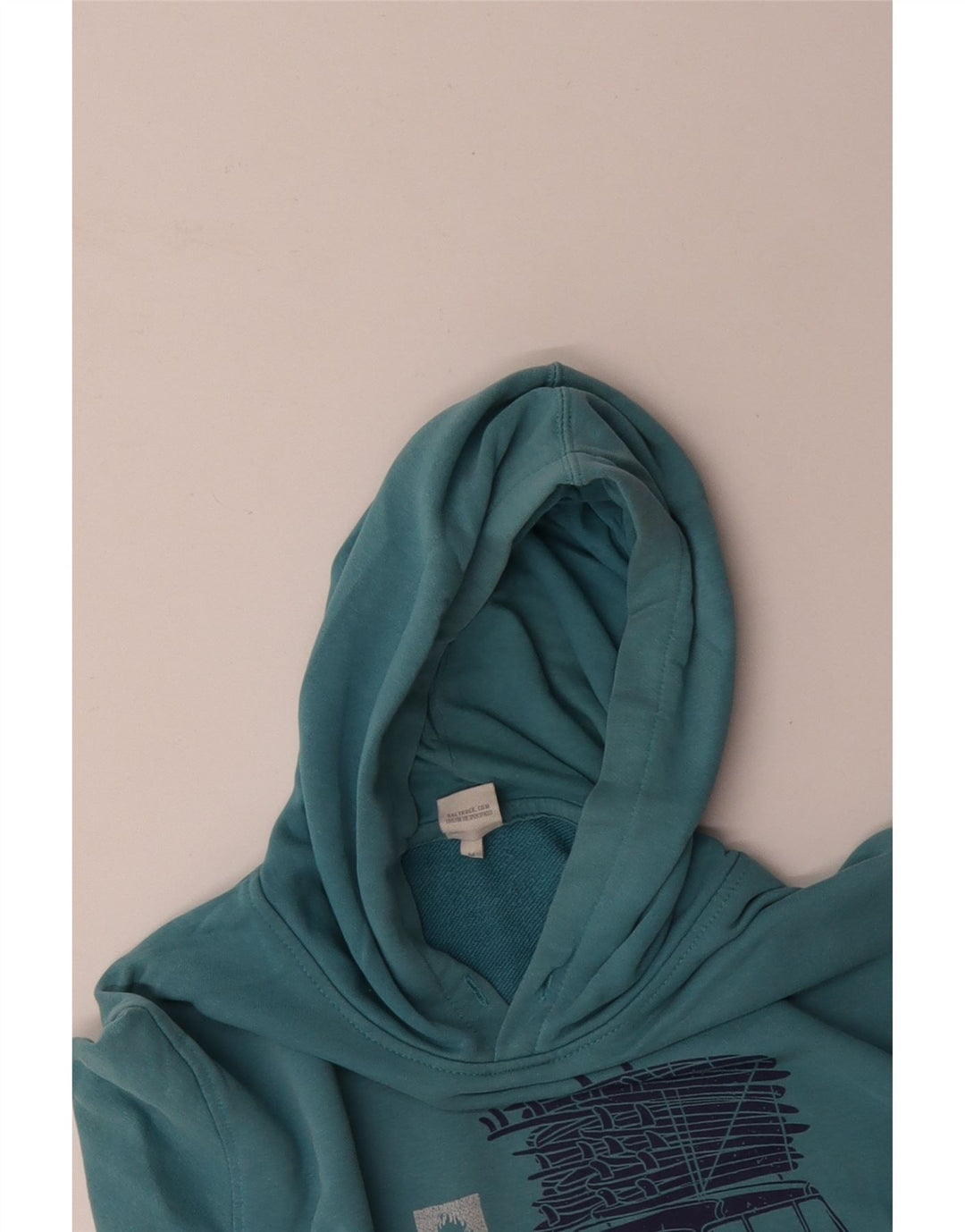 SALTROCK Herren-Kapuzenpullover mit Grafik, mittelblaue Baumwolle