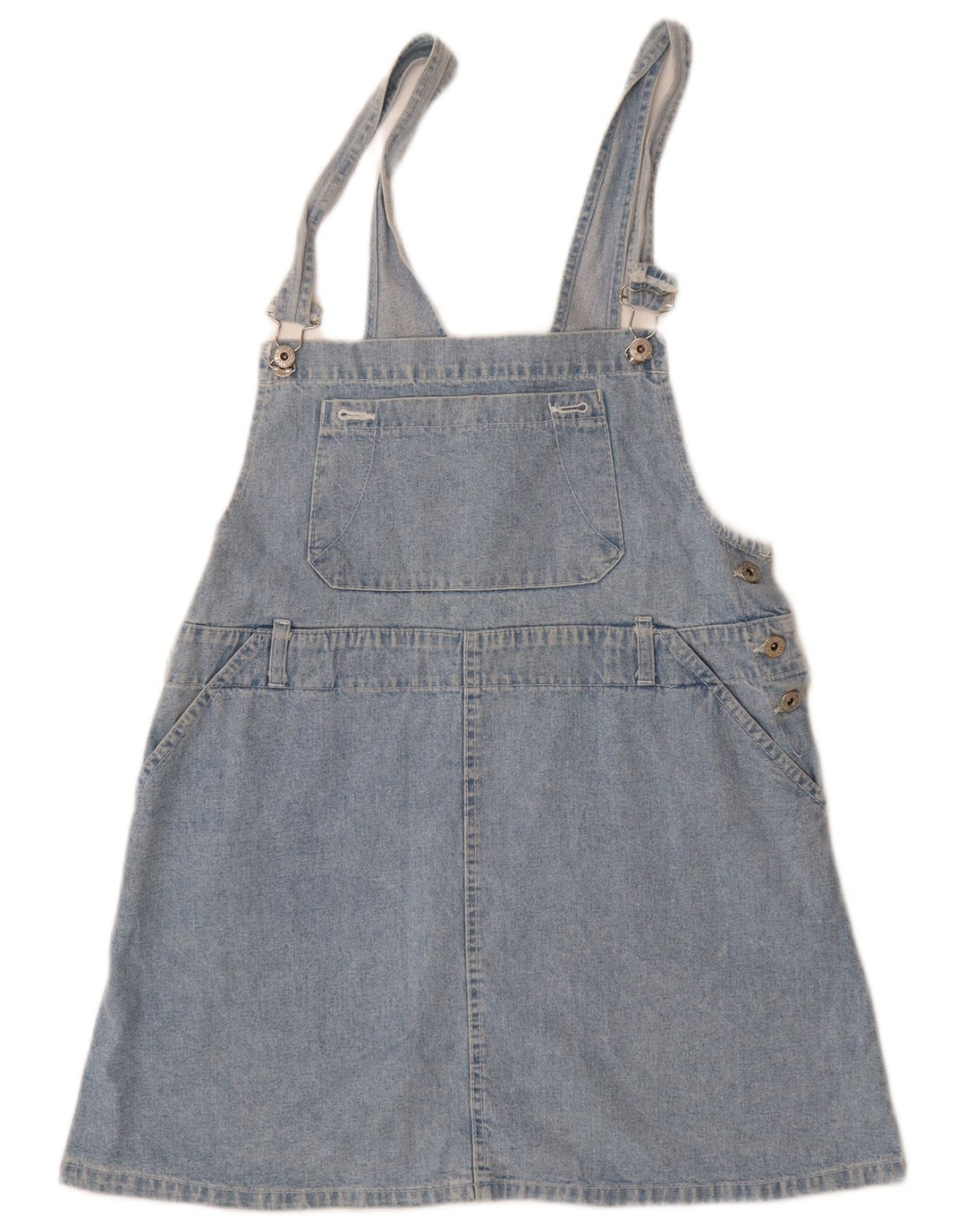 VINTAGE Latzhosen-Jeansrock für Mädchen, 15–16 Jahre, W34, Blau