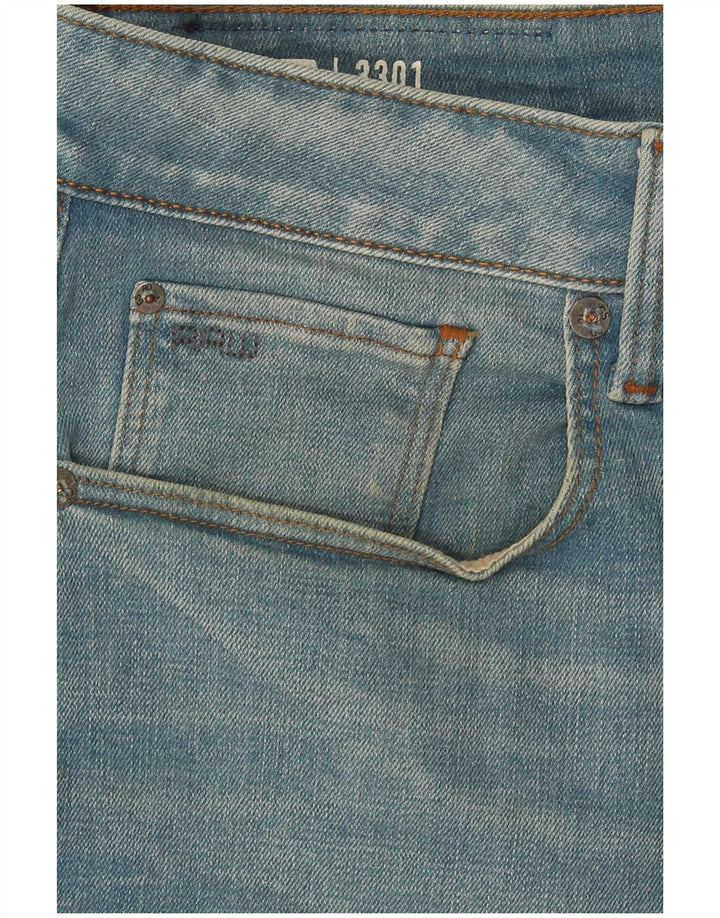 G-Star Herren Slim Jeans W33 L32 Blaue Baumwolle