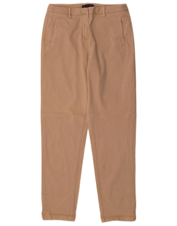 Marks & Spencer Damen Slim Chinohose UK 10 Small W28 L30 Beige Baumwolle