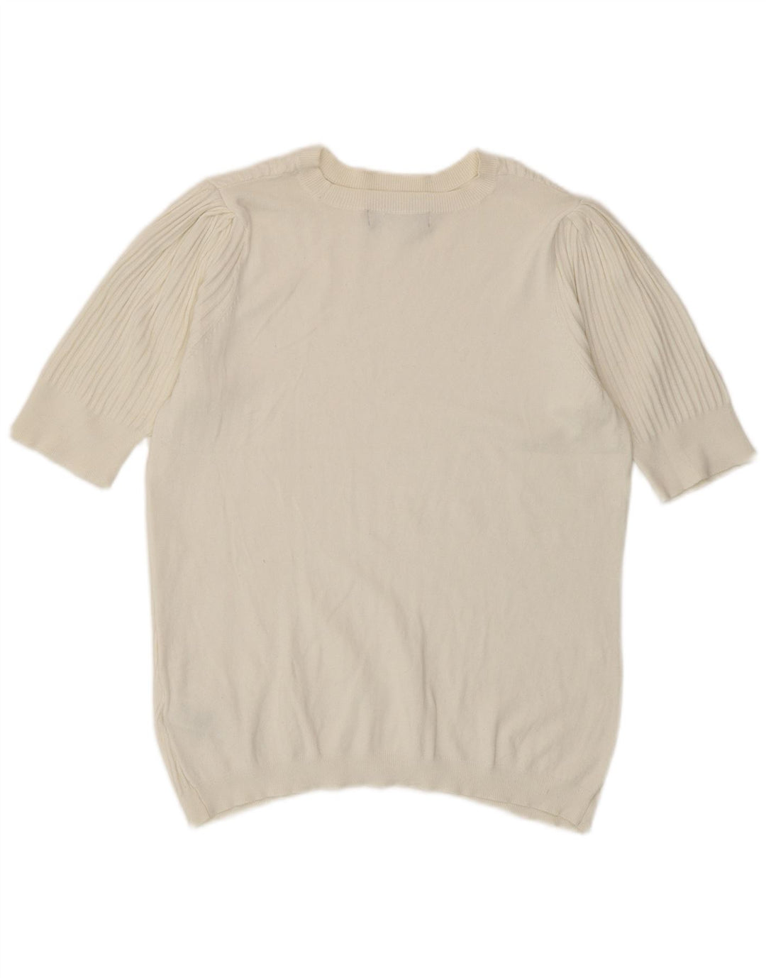 Marks & Spencer Damen-Pullover mit U-Boot-Ausschnitt, Gr. 14, Mittelweiß