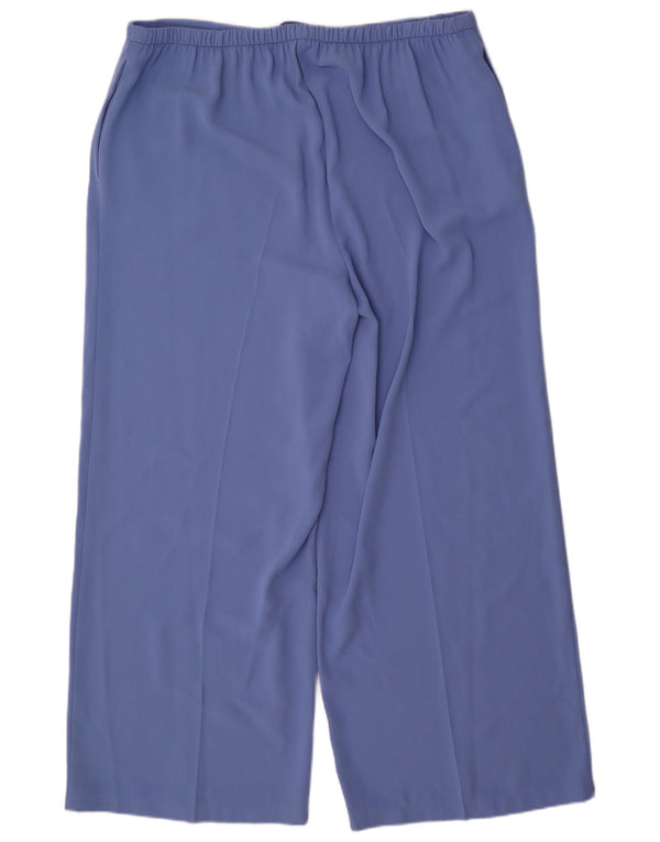 Marks & Spencer Damen-Freizeithose mit hoher Taille, UK 20, 2XL, W40, L29, Blau