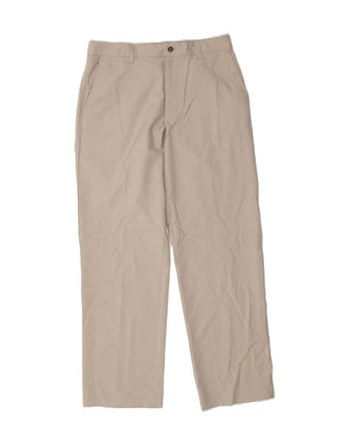 IZOD Mens Straight Chino Trousers W32 L32 Grey Polyester Vintage Izod and Second-Hand Izod from Messina Hembry 