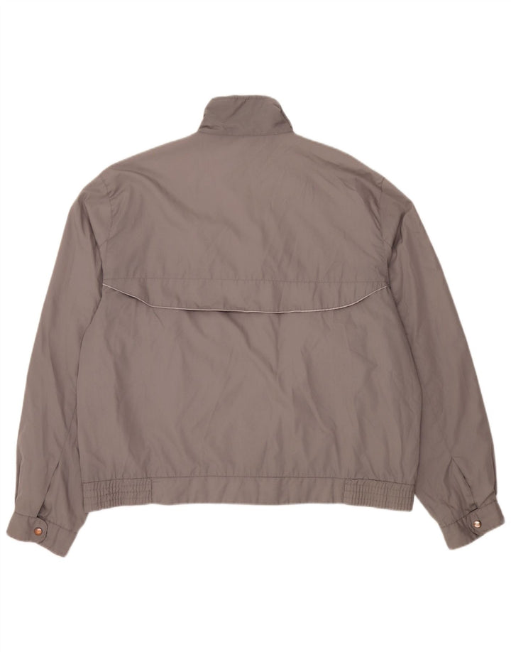 C & A Herren Bomberjacke IT 58 4XL Graues Colourblock-Polyester