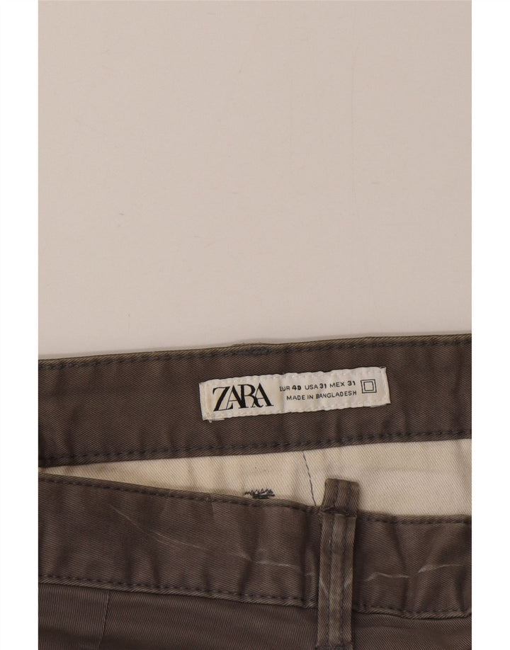 Zara Herren Chinoshorts EU 40 Medium W31 Grau