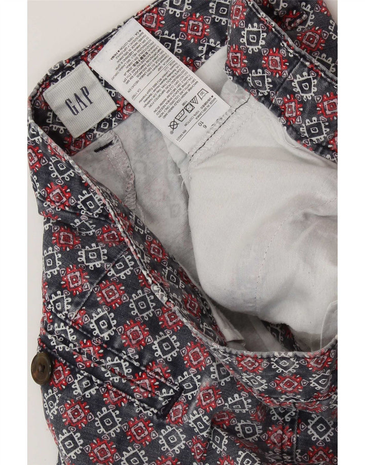 Gap Damen Chino-Shorts, normal, US 10, Größe L, W32, mehrfarbig, geometrisch