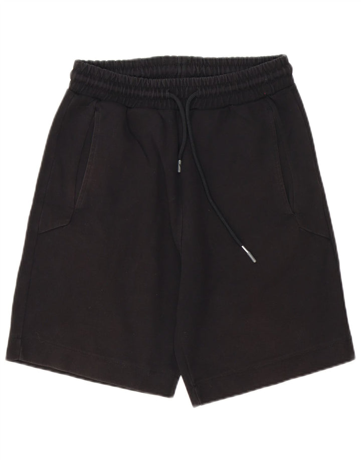 Zara Herren-Sportshorts, Größe S, schwarze Baumwolle