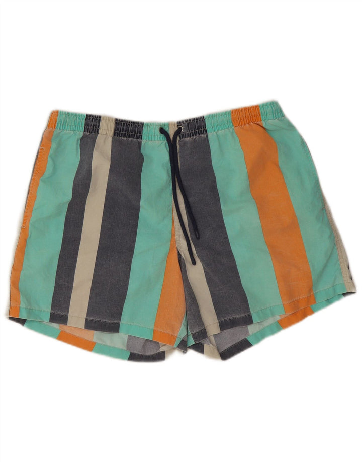 Zara Herren Badeshorts XL Mehrfarbig gestreift