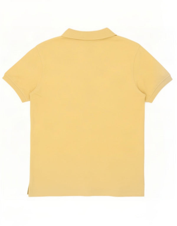 Lacoste Herren-Poloshirt, Größe 6 XL, gelbe Baumwolle