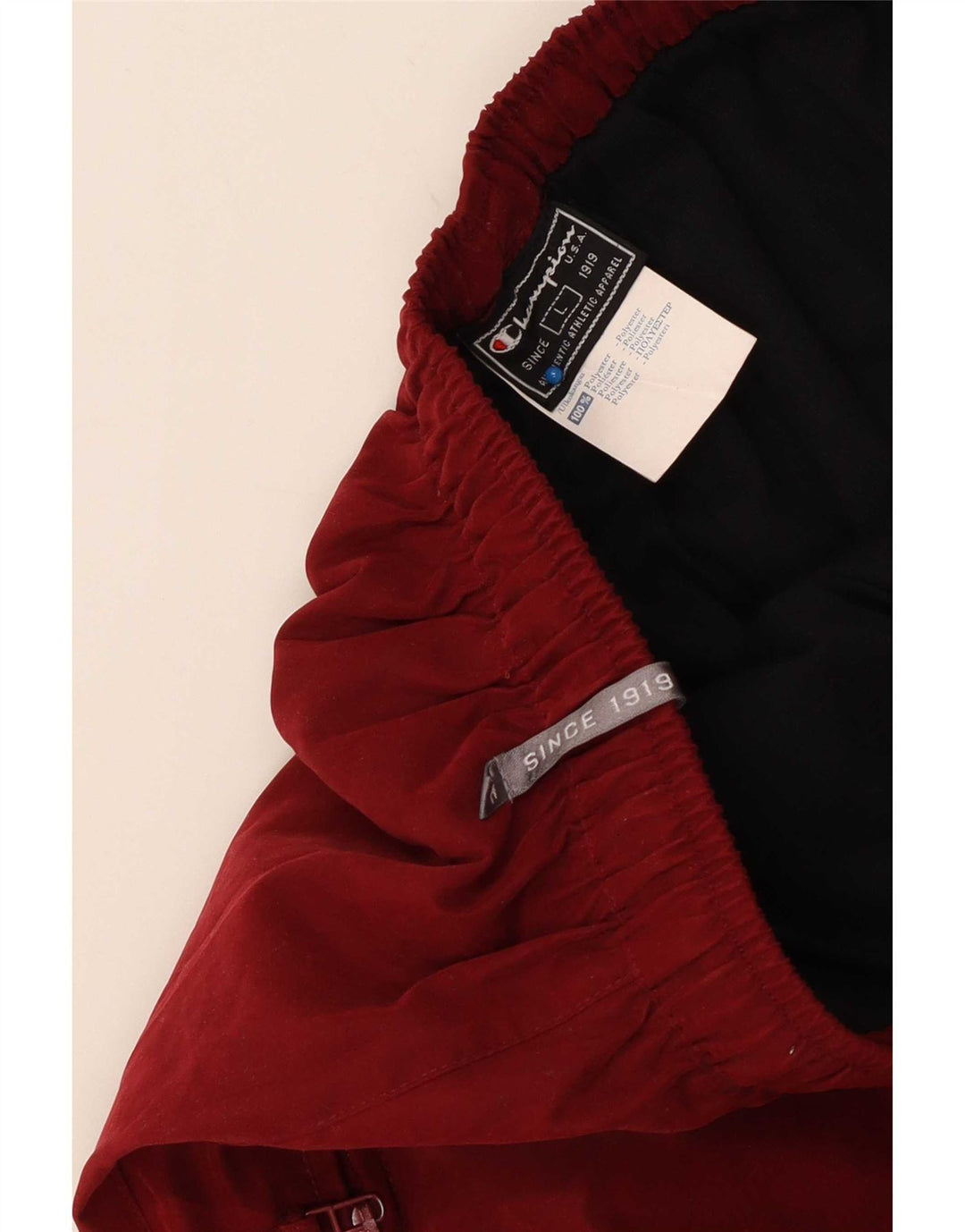 Champion Herren-Trainingshose, groß, rotes Polyester