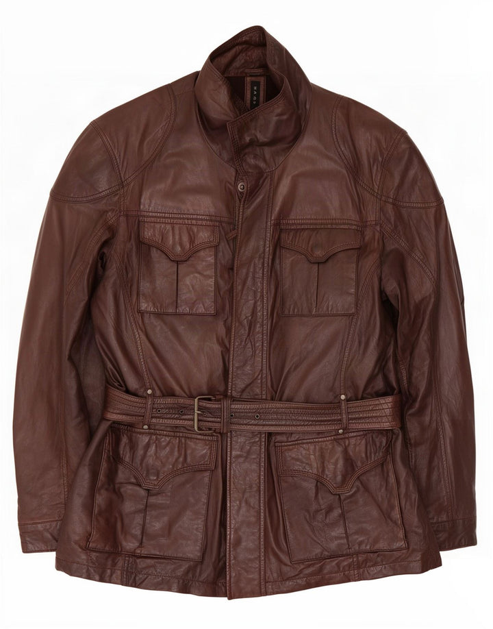 Mauritius Herren Lederjacke IT 56 3XL Braun