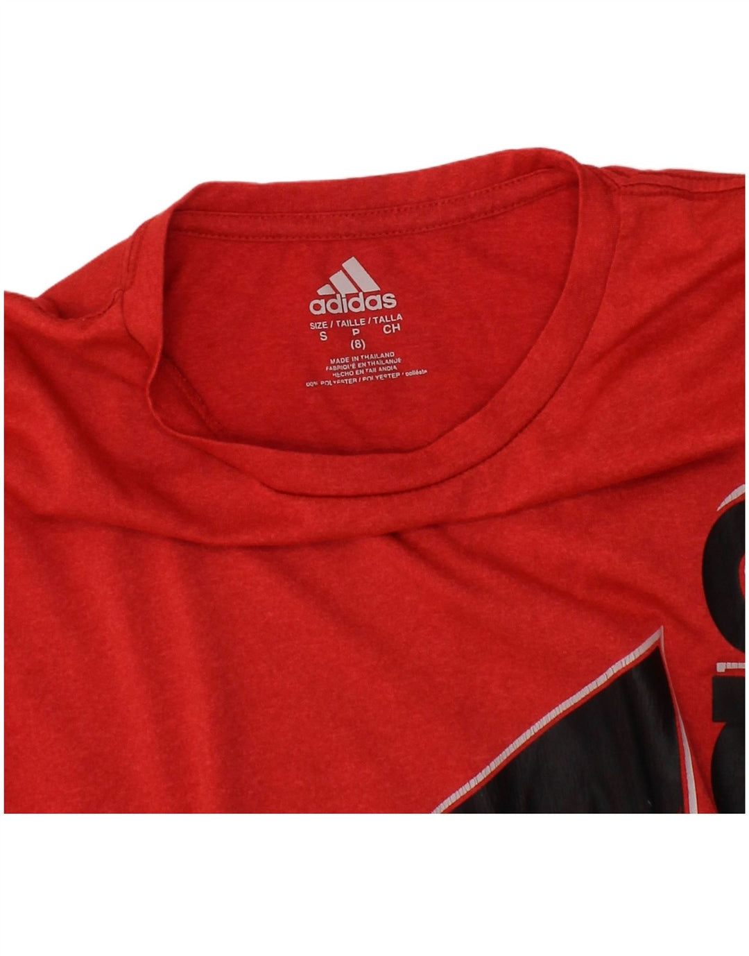 ADIDAS Grafik-T-Shirt für Jungen, 7–8 Jahre, Größe S, Rot