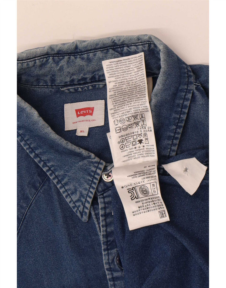 Levi's Herren-Jeanshemd XL aus blauer Baumwolle