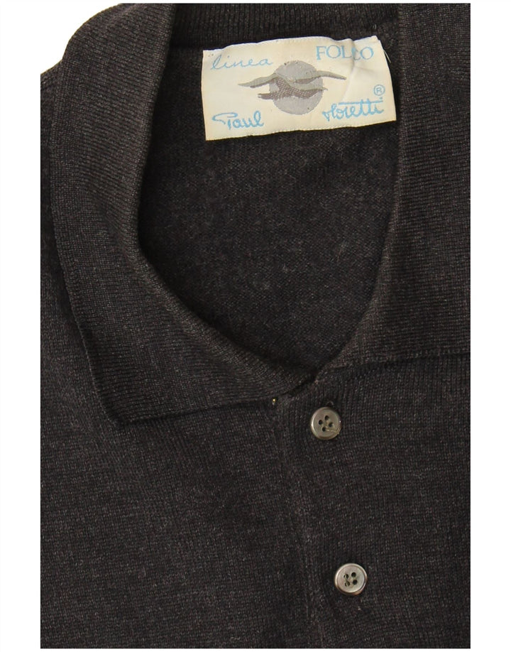 Vintage Herren Rollkragenpullover IT 54 XL Grau