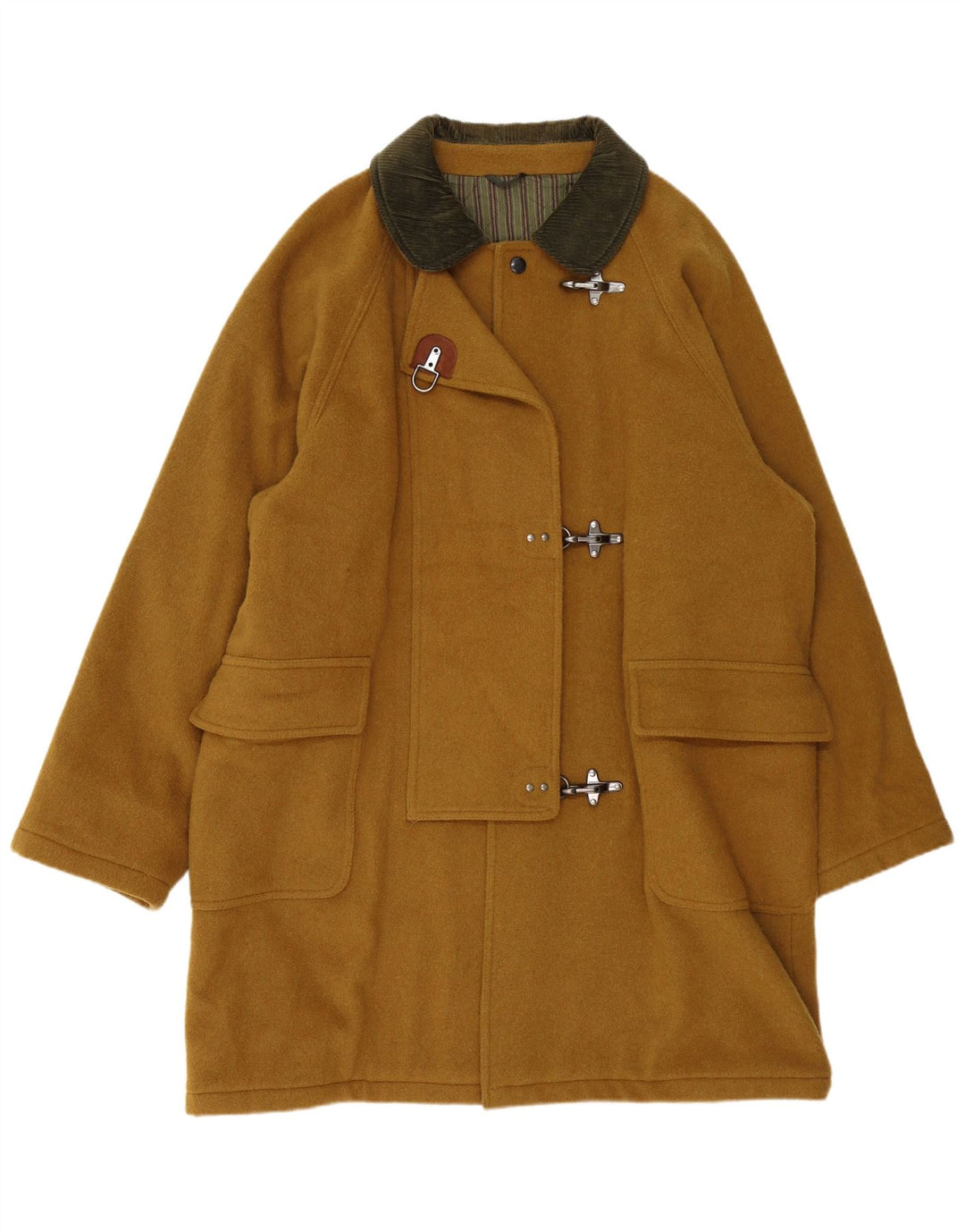 Merlet Damen Übergroßer Dufflecoat UK 18 XL Khaki