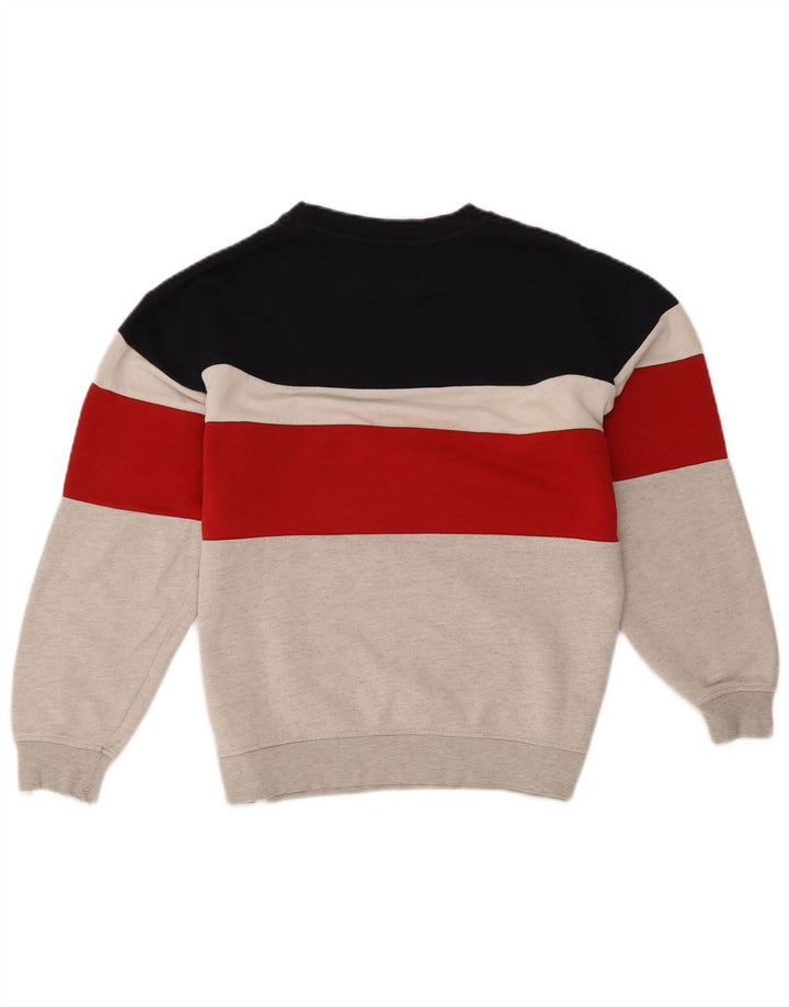 Zara Herren-Sweatshirt-Pullover, klein, mehrfarbig, Farbblock