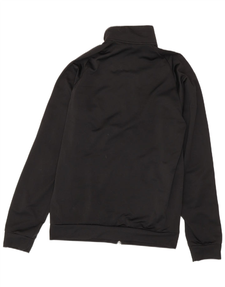 Adidas Herren-Trainingsanzug-Top-Jacke aus mittelschwarzem Polyester