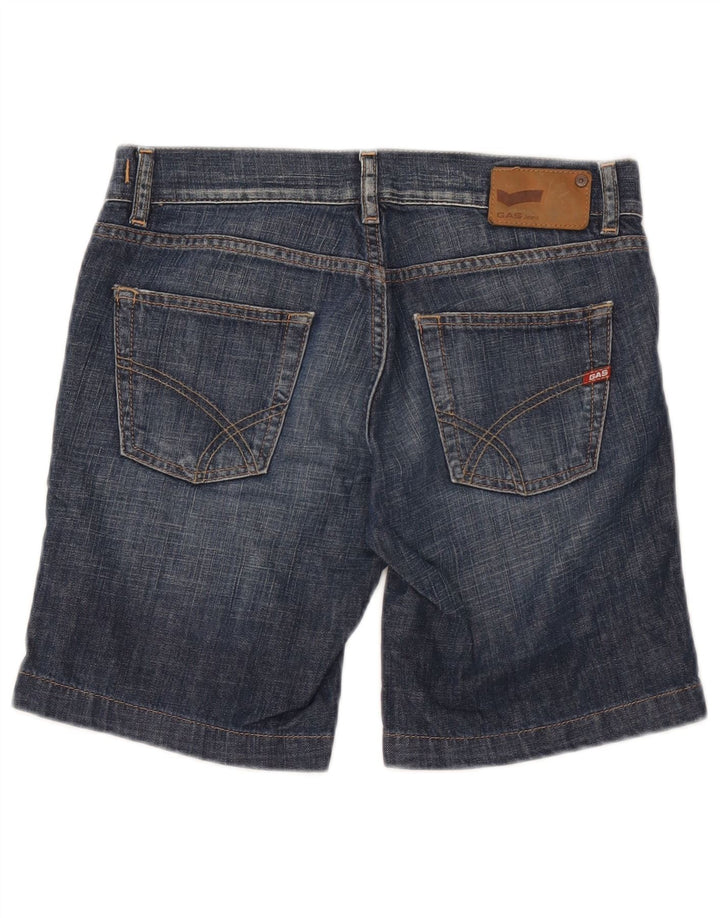 Gas Herren-Jeansshorts, W30, mittelmarineblaue Baumwolle