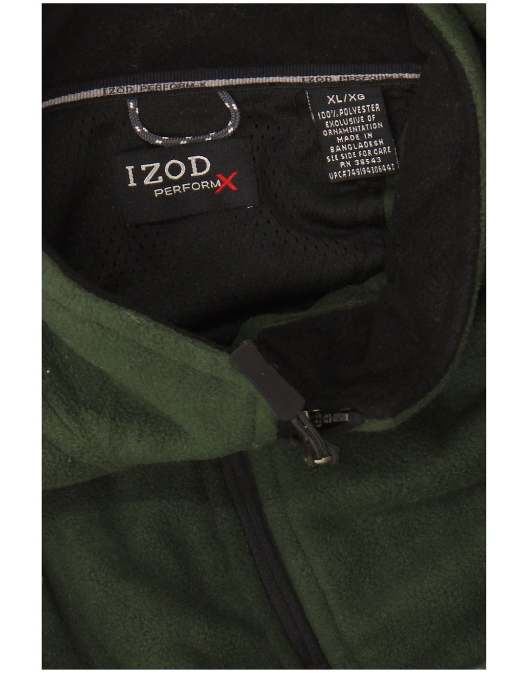 IZOD Herren Fleecejacke UK 42 XL Khaki Polyester