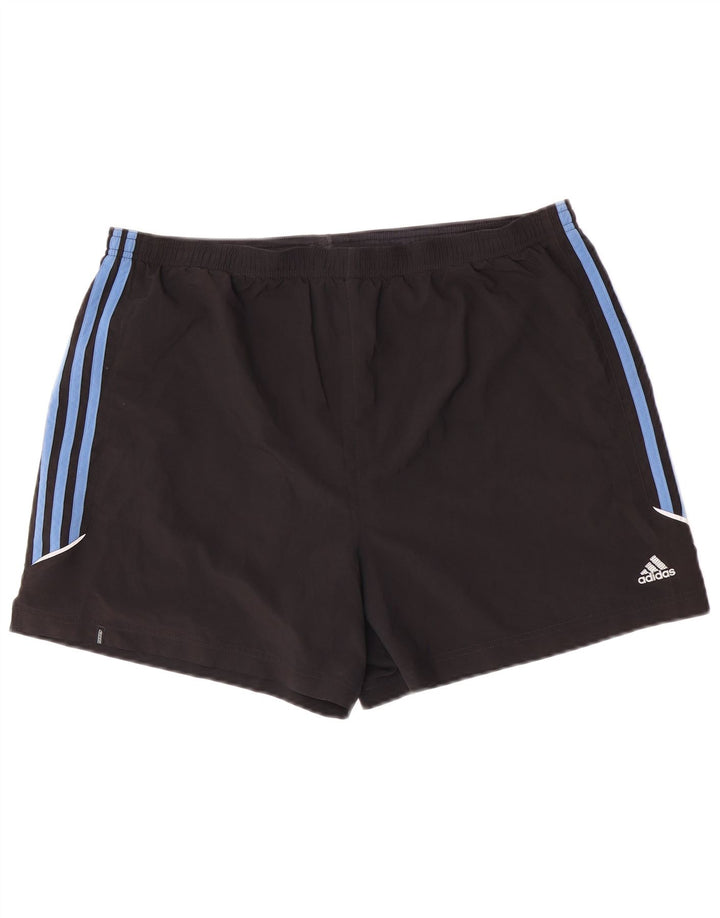 Adidas Herren-Sportshorts, groß, schwarzes Colourblock-Polyester