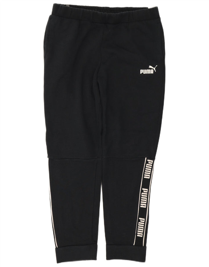 Puma Herren-Trainingshose mit Grafik, mittelschwarz, Baumwolle