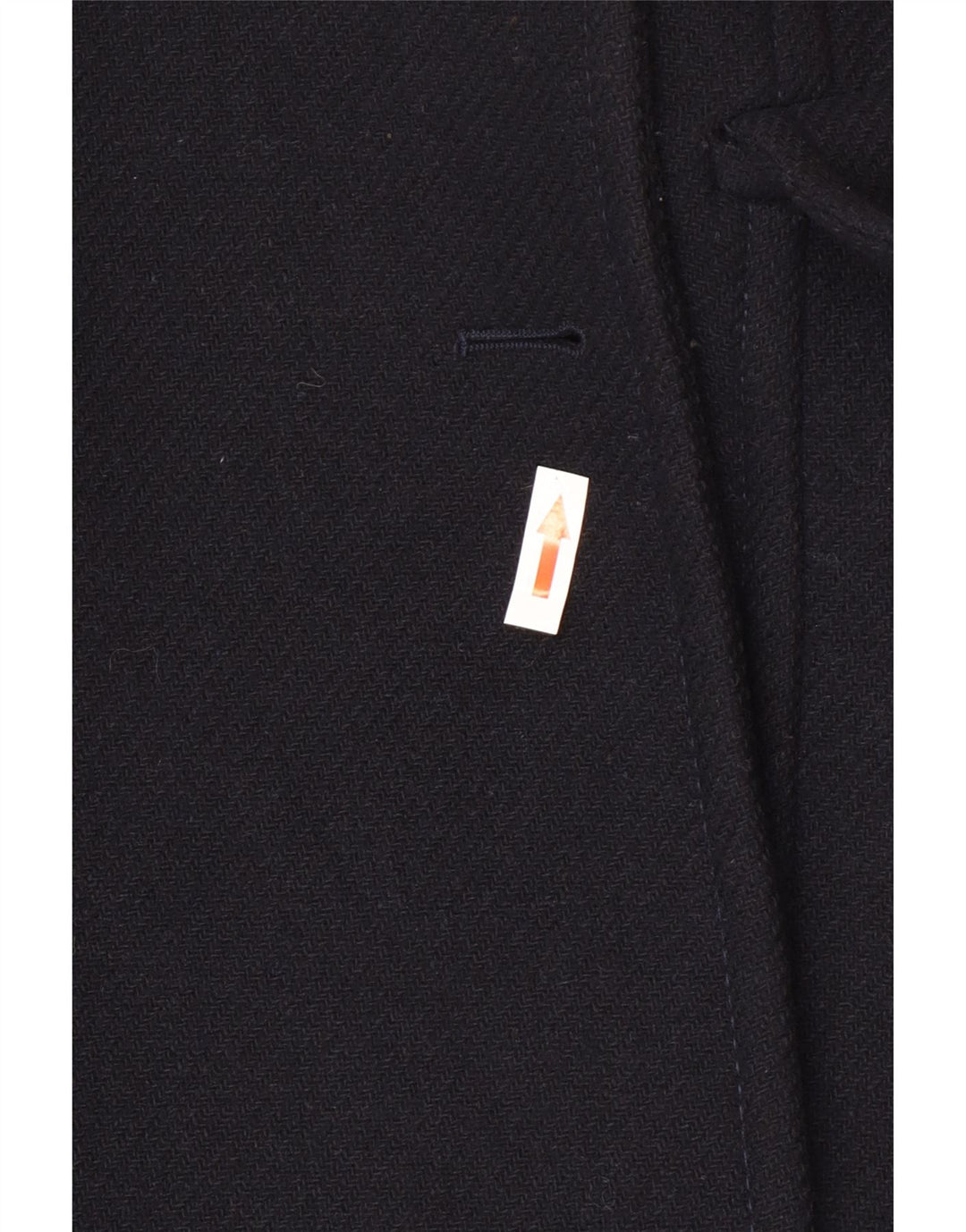 Zweireihiger Damenmantel von Zara, UK 16, Größe L, marineblaue Wolle