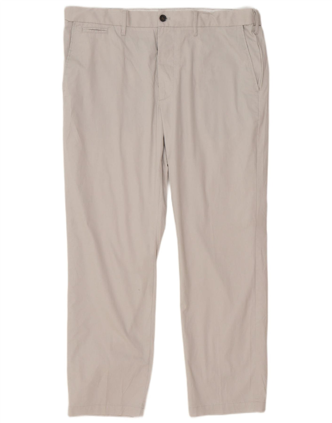 Marks & Spencer Herren-Chinohose mit normaler Passform, W38 L29, graue Baumwolle