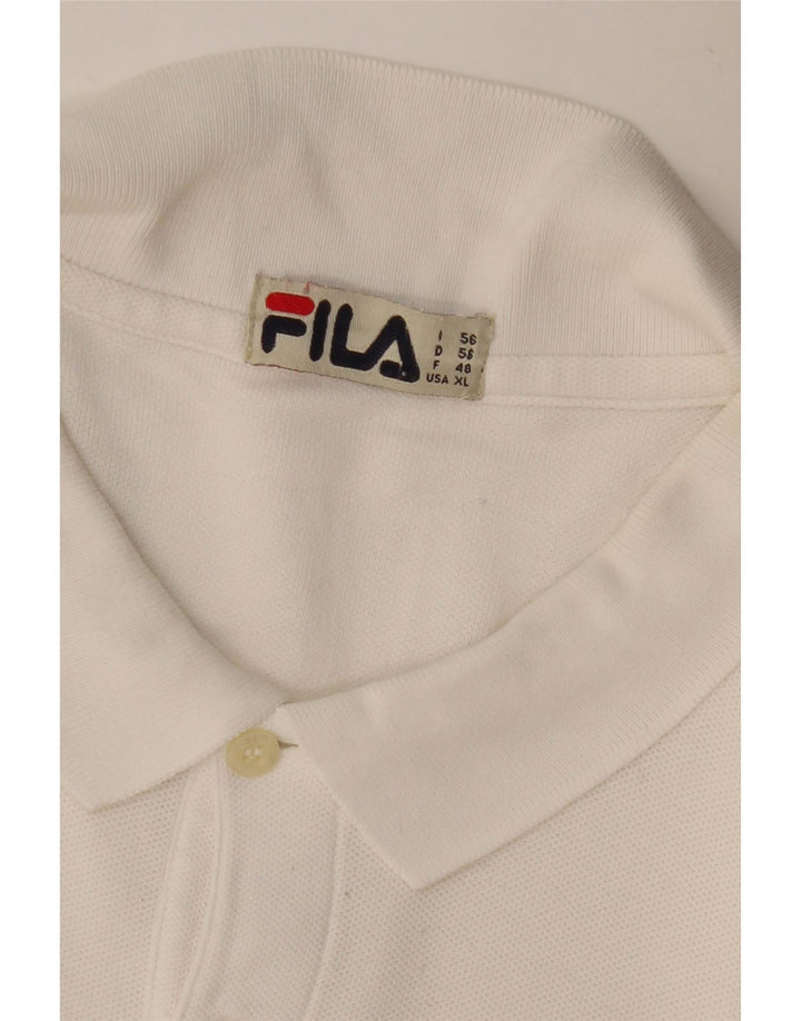 FILA Herren Poloshirt IT 56 2XL Weiß
